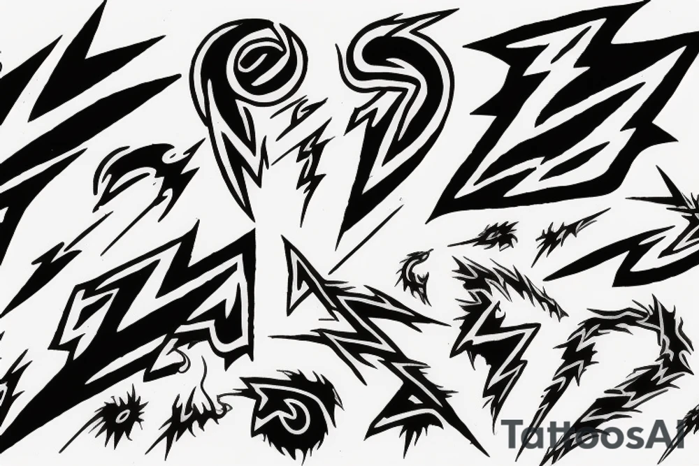 Grateful Dead lightning bolt tattoo idea