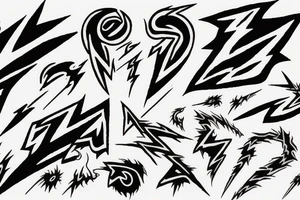 Grateful Dead lightning bolt tattoo idea