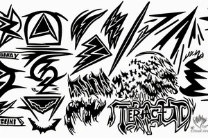 Grateful Dead lightning bolt tattoo idea