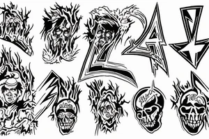 Grateful Dead lightning bolt tattoo idea