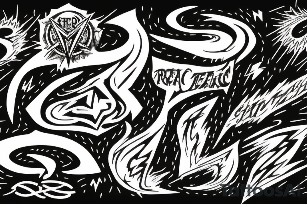 Grateful Dead lightning bolt tattoo idea