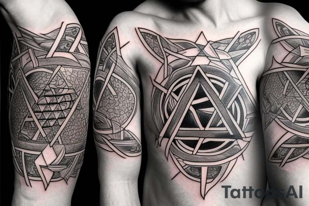 Star of David, hammer tattoo idea