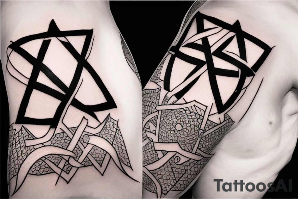 Star of David, hammer tattoo idea