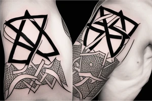 Star of David, hammer tattoo idea