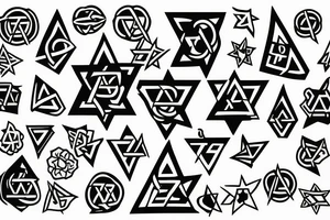Star of David, hammer tattoo idea