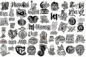 Hebrew in words tattoo idea