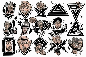 “Hebrew Hammer” in words tattoo idea