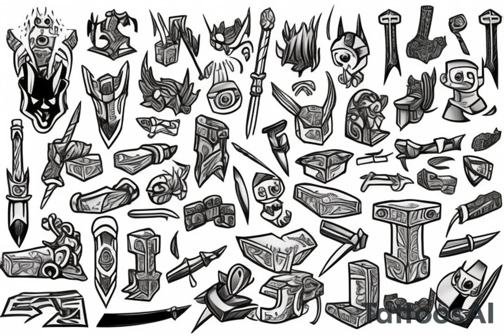 Thor hammer tattoo idea
