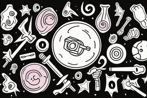 Hammer with a circle around it tattoo idea