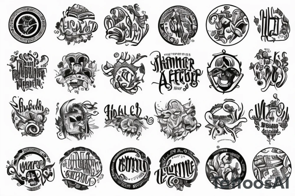 Hammer with a circle around it tattoo idea