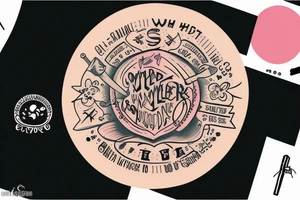 Hammer with a circle around it tattoo idea