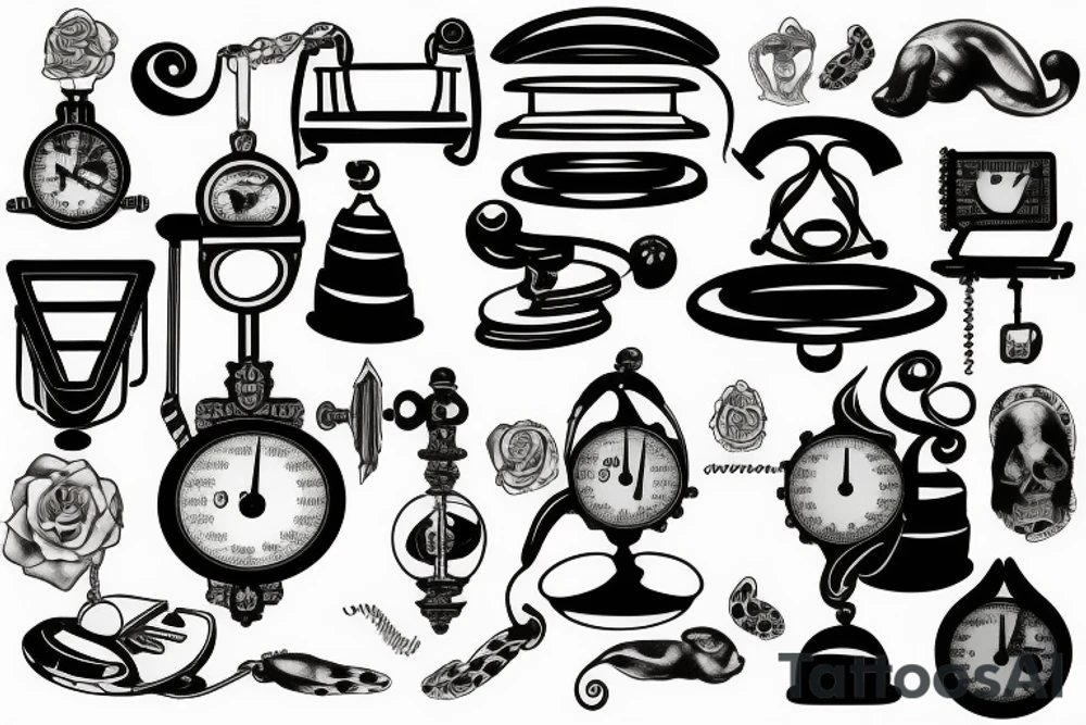 Weighing scales tattoo idea