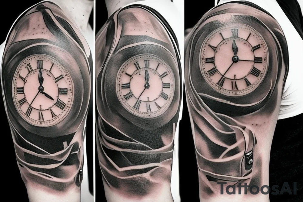 clock tattoo idea