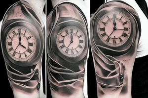 clock tattoo idea