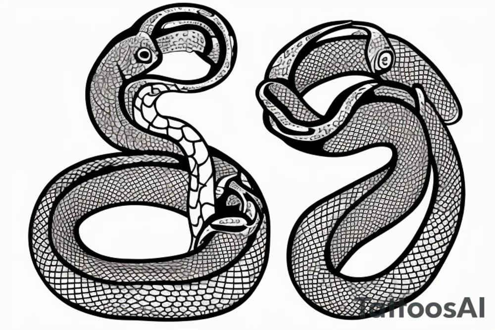 snake around colar bone tattoo idea