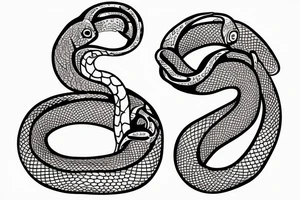 snake around colar bone tattoo idea