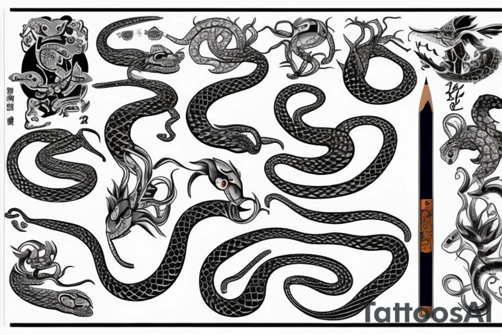 snake tattoo idea