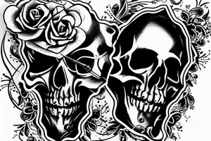 Cowboy Skull, Guitar tattoo idea