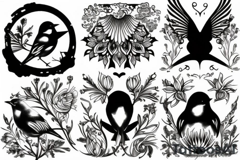 Bluebird tattoo idea