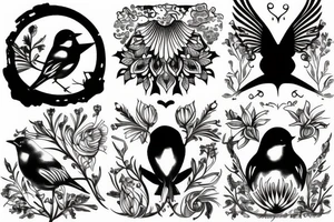 Bluebird tattoo idea