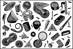 Music visualisation tattoo idea