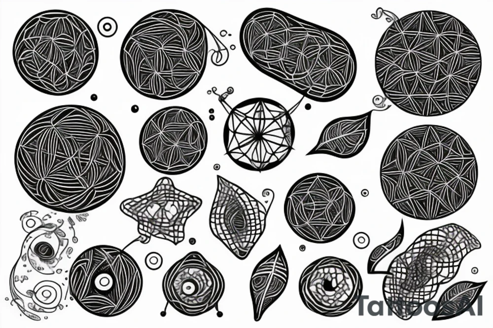 Network of nerve cells tattoo idea