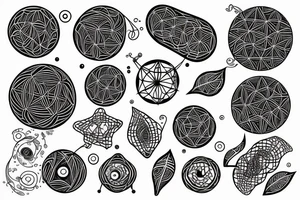 Network of nerve cells tattoo idea