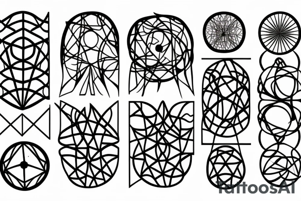 Network of nerve cells tattoo idea