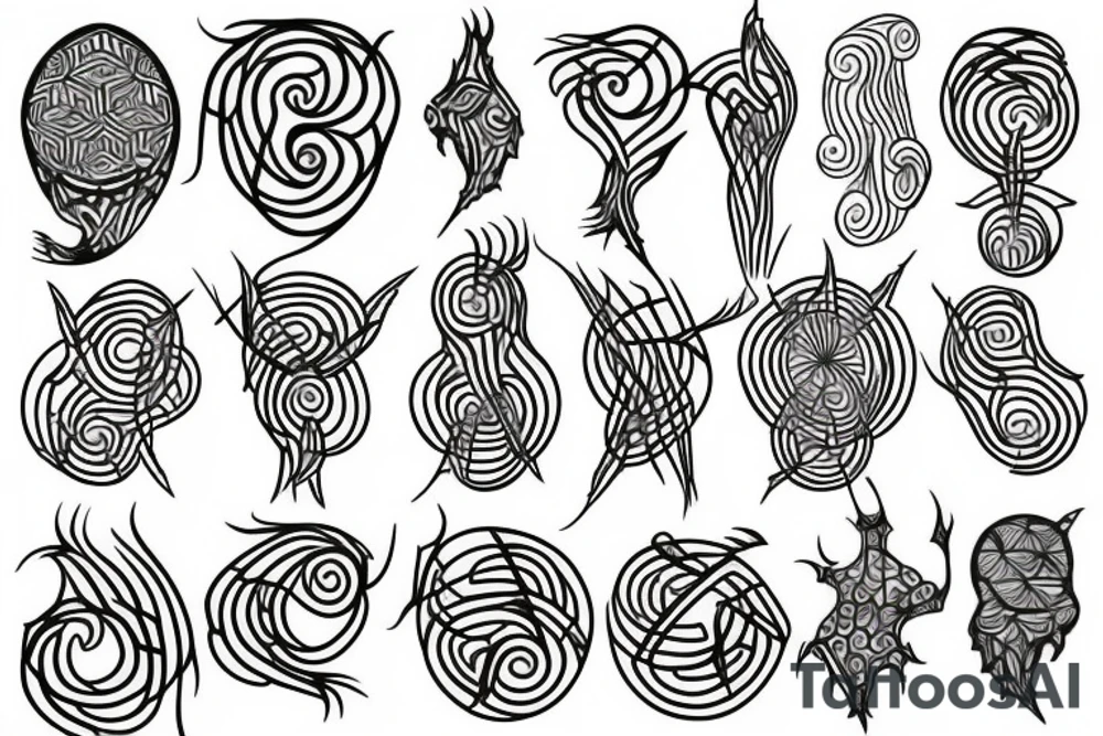 Network of nerve cells tattoo idea