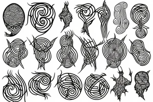 Network of nerve cells tattoo idea