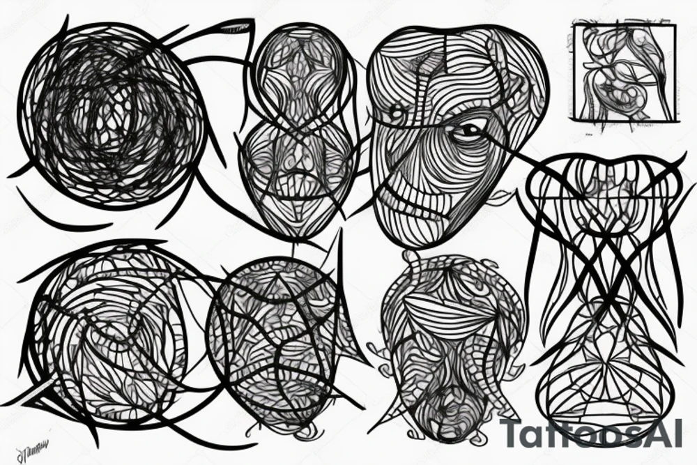 Network of nerve cells tattoo idea