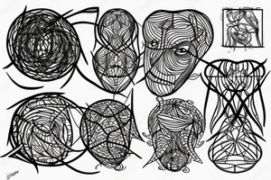 Network of nerve cells tattoo idea