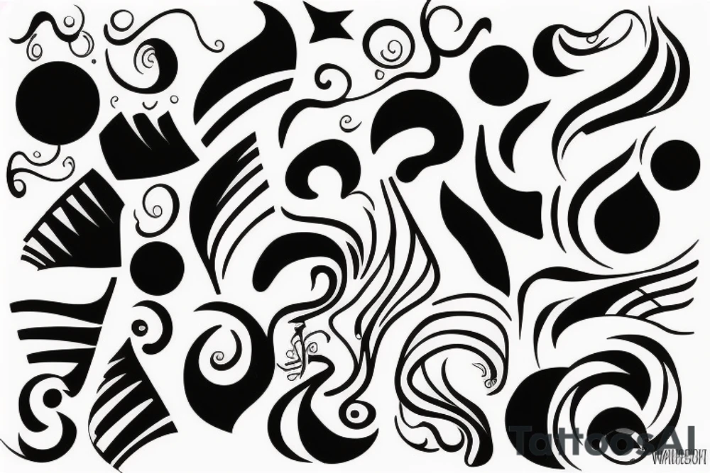 Minimalistic wave tattoo idea