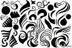 Minimalistic wave tattoo idea