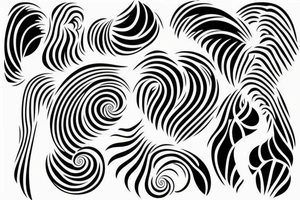 Minimalistic wave tattoo idea