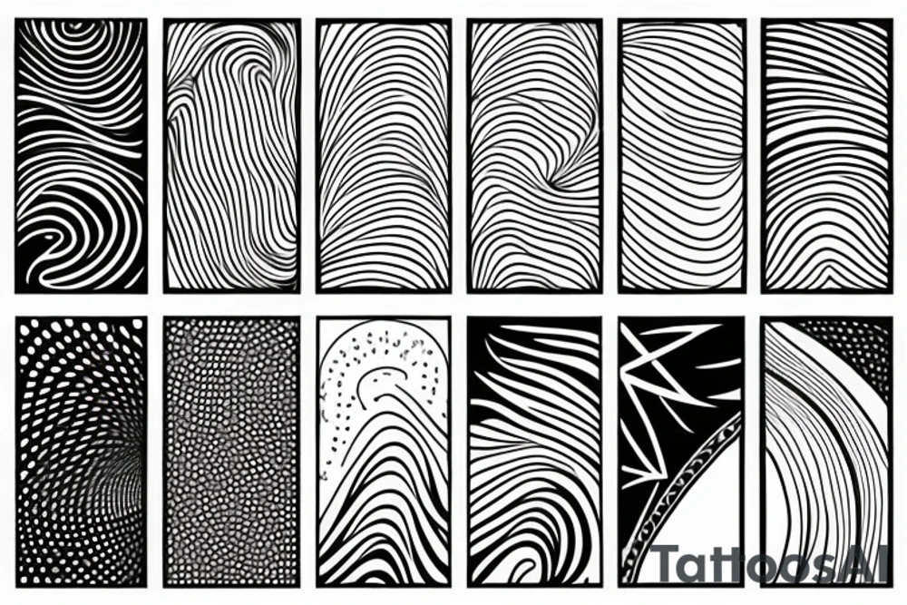 Minimalistic wave tattoo idea