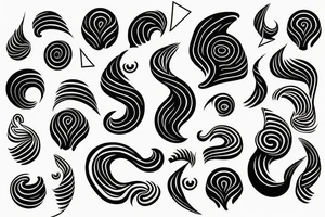 Minimalistic wave tattoo idea