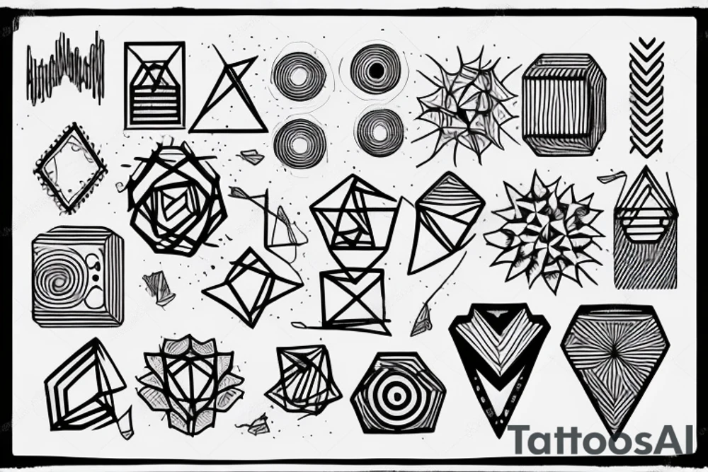 Minimalistic network tattoo idea