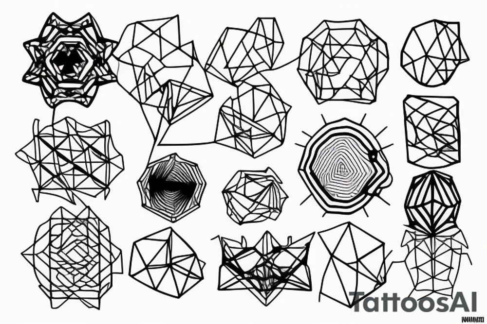 Minimalistic network tattoo idea