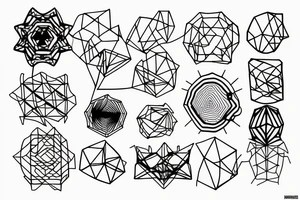 Minimalistic network tattoo idea