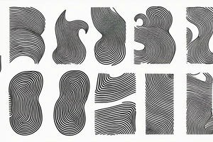 Minimalistic music oscillations tattoo idea