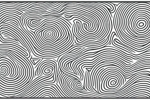 Minimalistic oscillation waves with a brain network in the middle tattoo idea