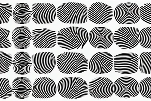 Abstract minimalistic oscillation shape with a network tattoo idea