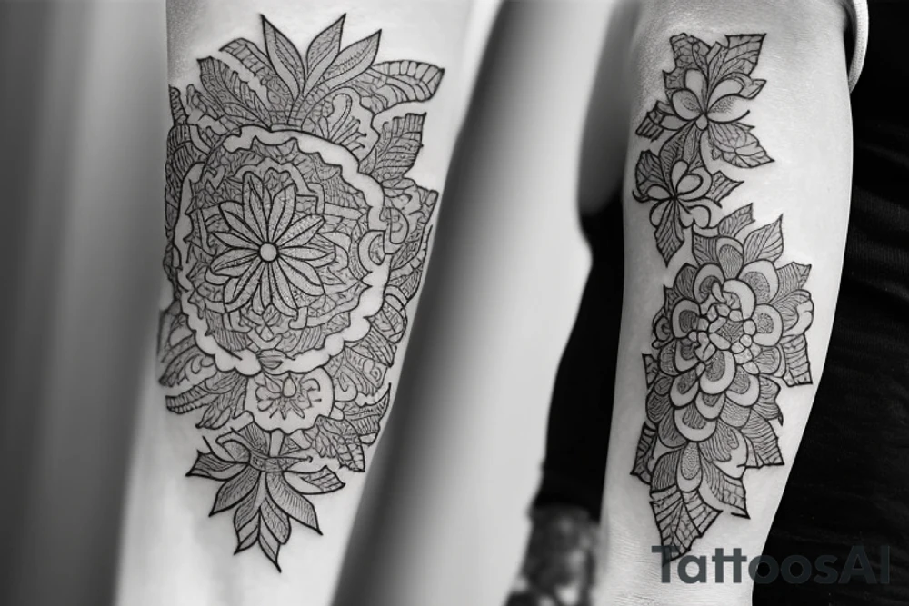 #btattoing #mehenditattoo #flowerstattoo #ornamentaltattoo #tattooed #ornamentaltattoos #blackworksubmission #mehnditattoo tattoo idea