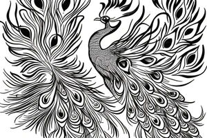 peacock tattoo idea