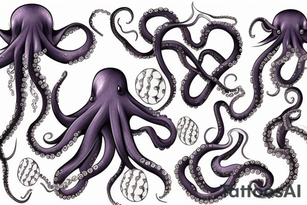 anime octopus tattoo idea