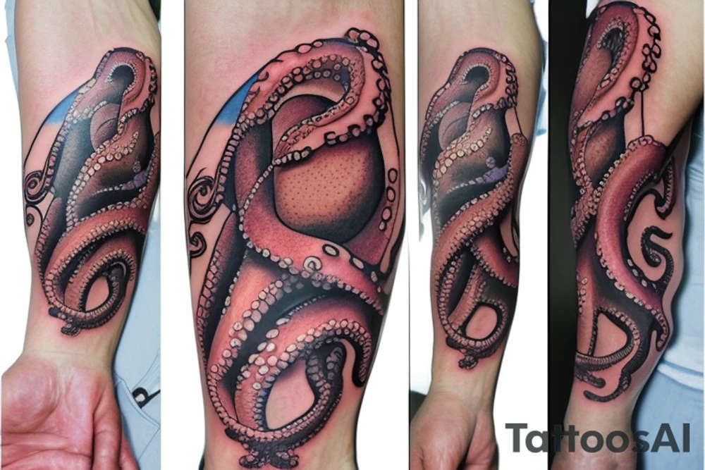 octopus on wrist tattoo idea