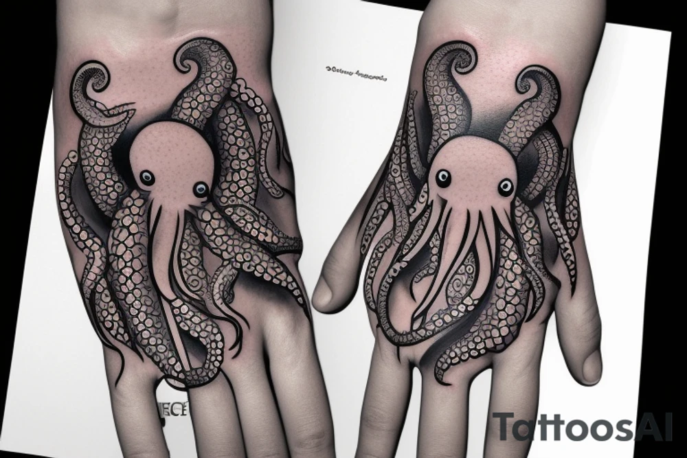 octopus on wrist tattoo idea