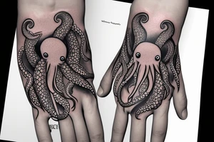 octopus on wrist tattoo idea