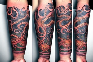 octopus on wrist tattoo idea